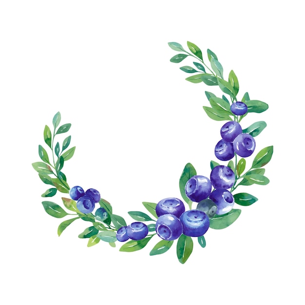 blueberry wreath