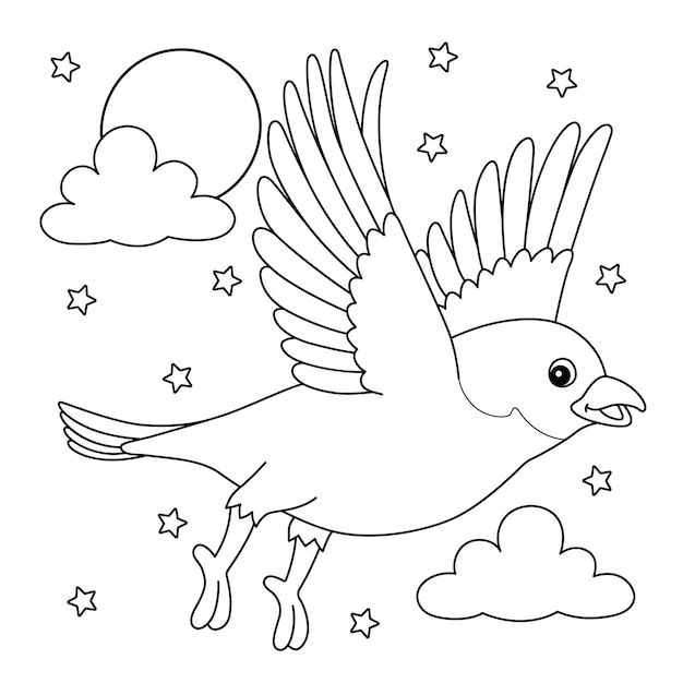 Bluebird animal Coloring Page for Kids