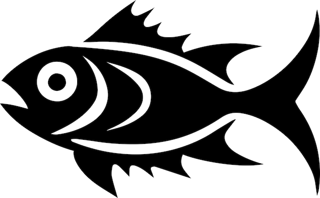 Bluefish vector silhouette illustration