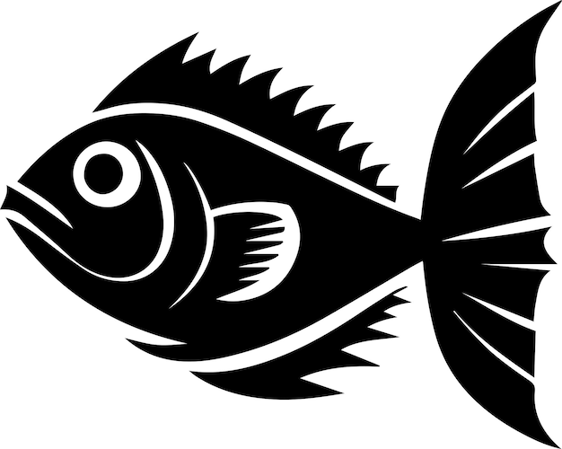 Bluefish vector silhouette illustration