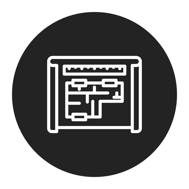 Blueprint Drafting icon vector image Can be used for Engineer in Mechanics
