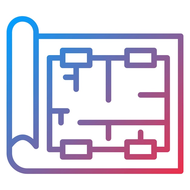 Blueprint Roll icon vector afbeelding Kan worden gebruikt voor Engineer in Mechanics