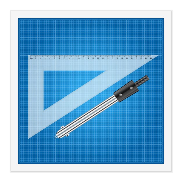 Blueprint e strumenti righello