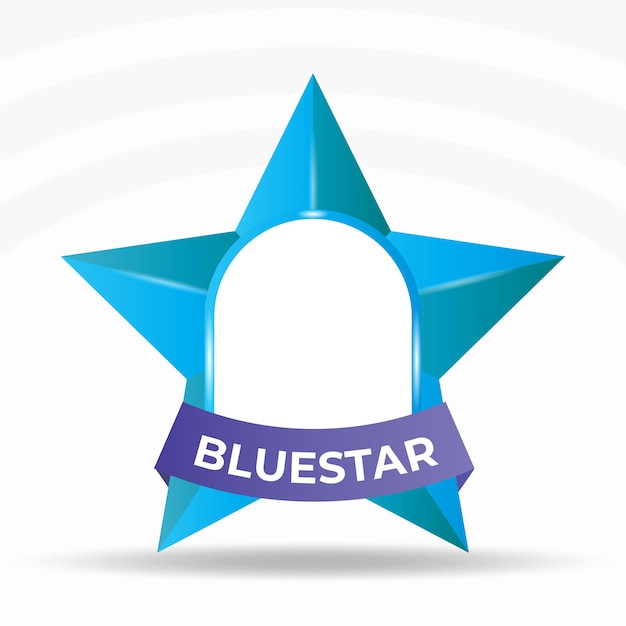 Дизайн баннера Bluestar с большой звездой