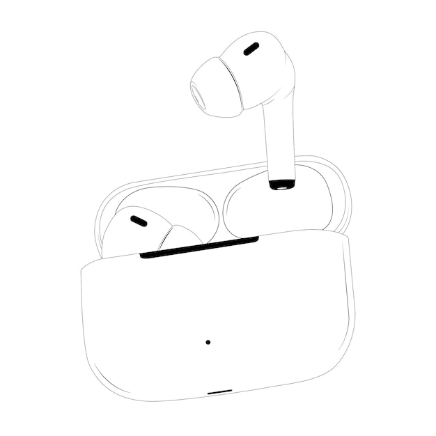 Vector bluetooth vector line art