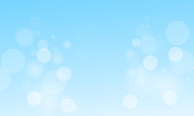 Vector blur bokeh light effect on blue background