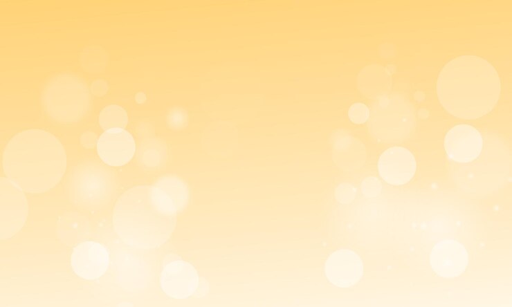 Vector blur bokeh light effect on yellow background