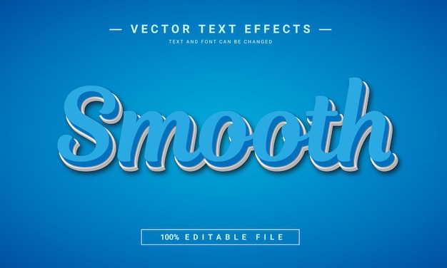 Blur color smooth text effect