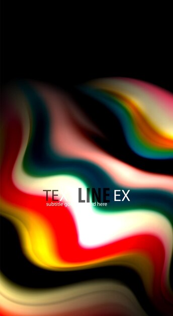 Blur color wave lines abstract background