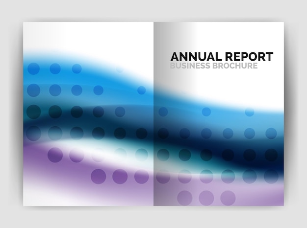 Blur wave zakelijke afdruk sjabloon abstracte achtergrond Zakelijke flyer rapport of tijdschrift omslag ontwerp