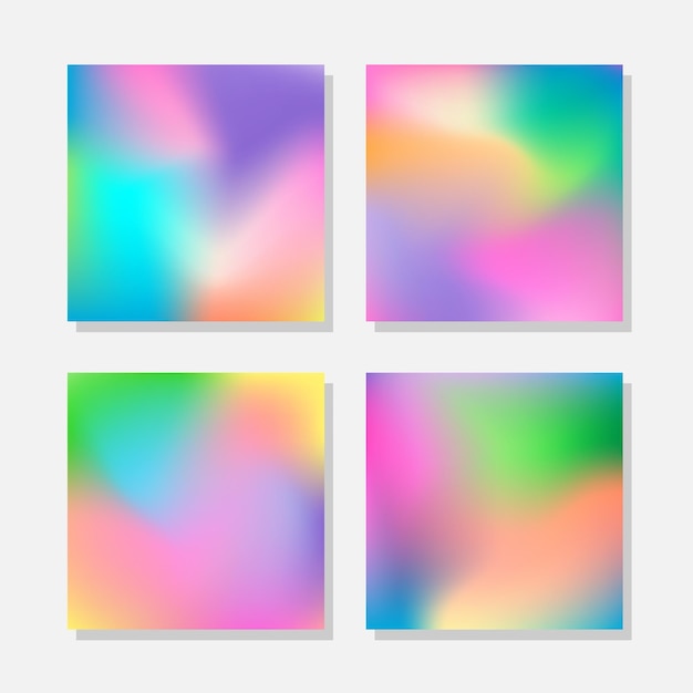 Vector blurred abstract colorful backgrounds