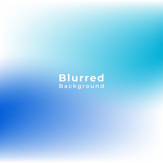 Vector blurred blue gradient abstract background
