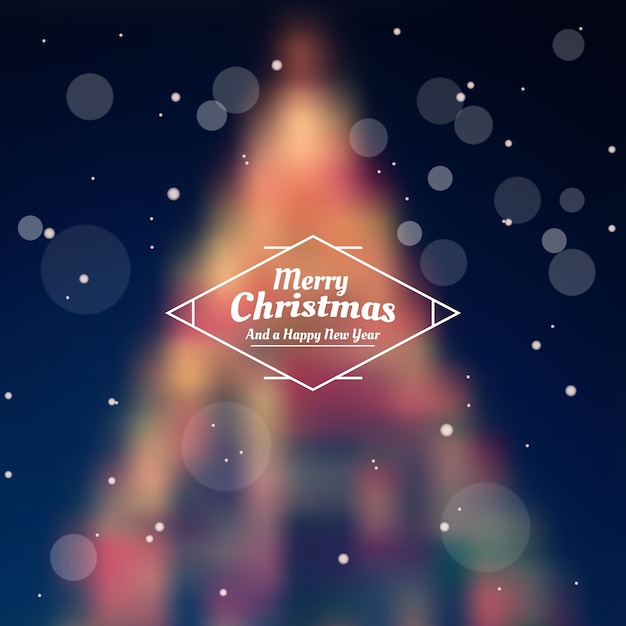 Vector blurred christmas background