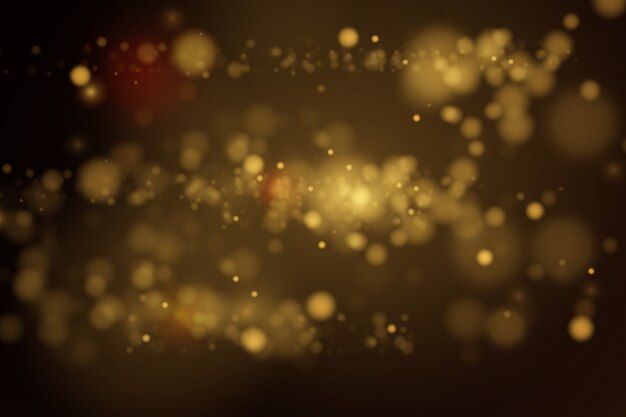 Vector blurred circular golden lights.