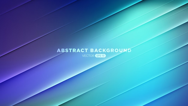 Vector blurred colored blue and green abstract background and smooth transitions of iridescent colors