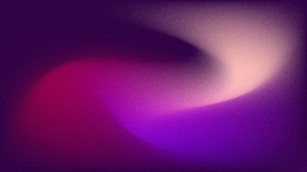 Размытый темно-фиолетовый цвет градиента абстрактный фон. Наложение зернистой текстуры шума.