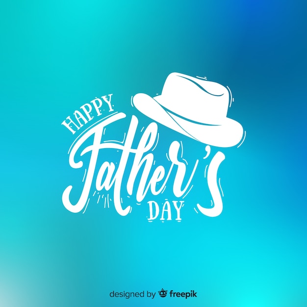 Vector blurred father's day background