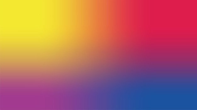 blurred gradient blue pink purple and yellow color background illustration