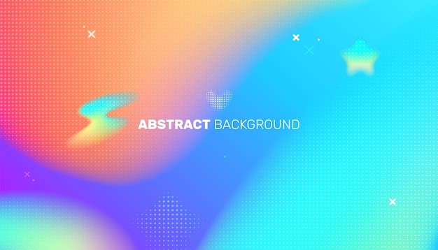 Blurred gradient shapes background