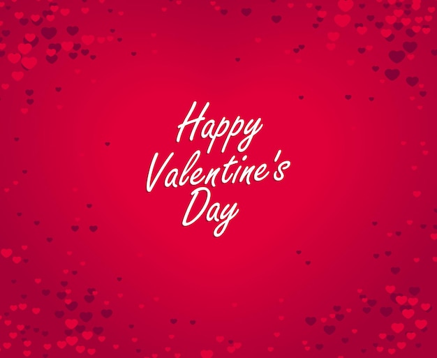 Blurred heart poorly visible vector valentine day greeting card, background out of focus red heart and lettering.