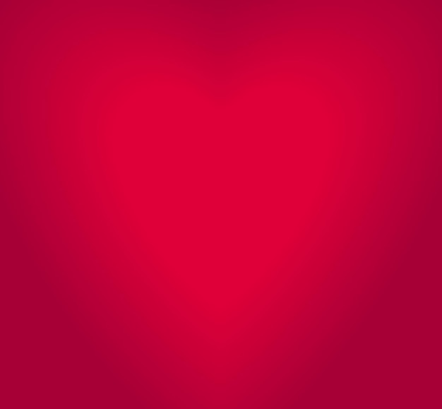 Blurred heart poorly visible vector valentine day greeting card, background out of focus red heart and lettering.