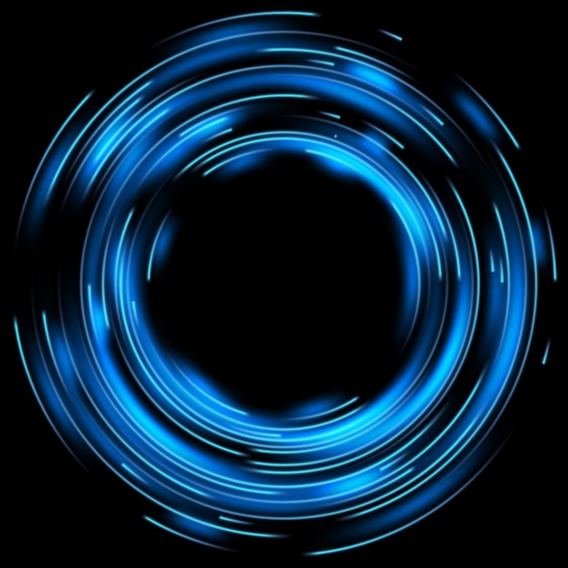 Vector blurred magic neon light.