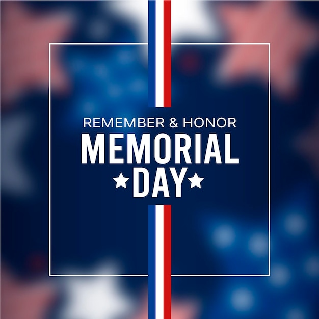 Blurred memorial day concept