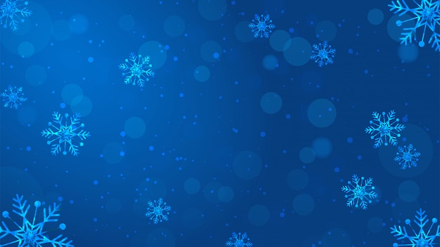 blurred snowflakes background