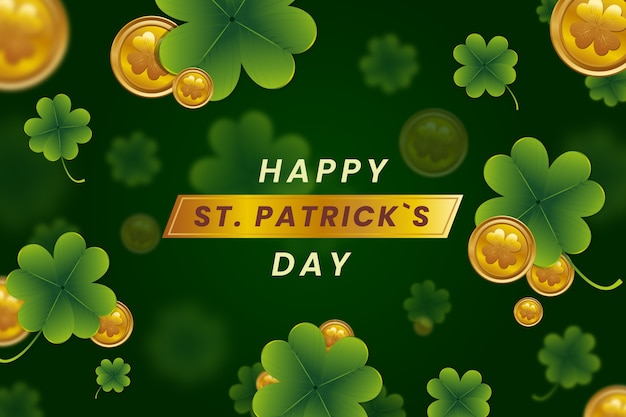 Vector blurred st patricks day concept