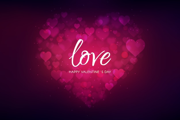 Vector blurred valentine's day background