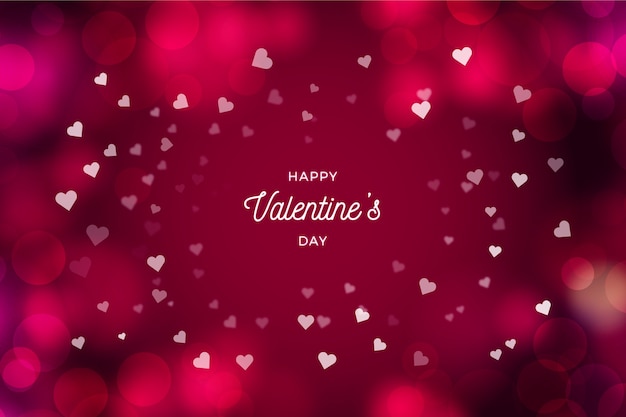 Vector blurred valentine's day background