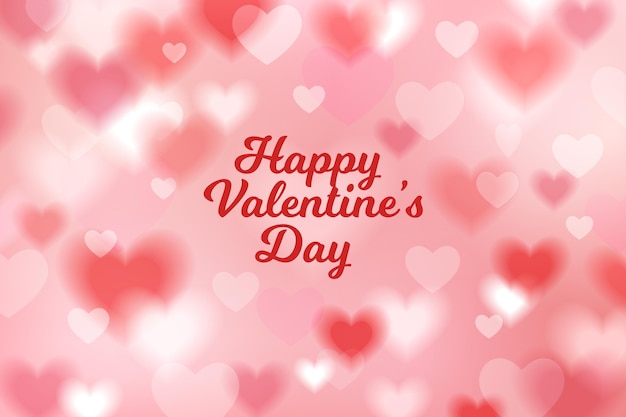 Blurred valentine's day background