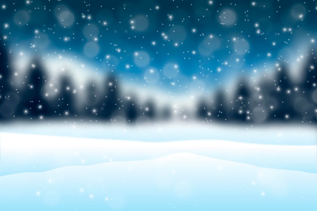 Blurred winter background