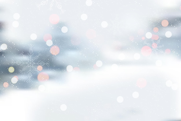 Vector blurred winter background