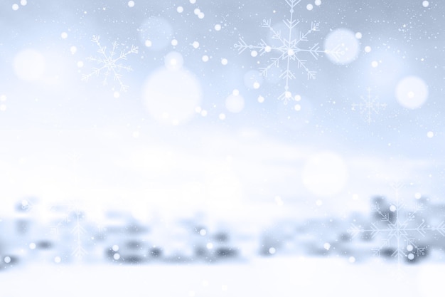 Blurred winter background