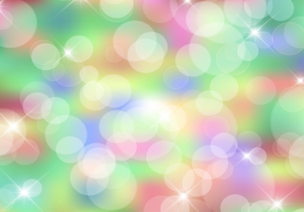 Vector blurry colorful rainbow glittery vector bokeh background texture