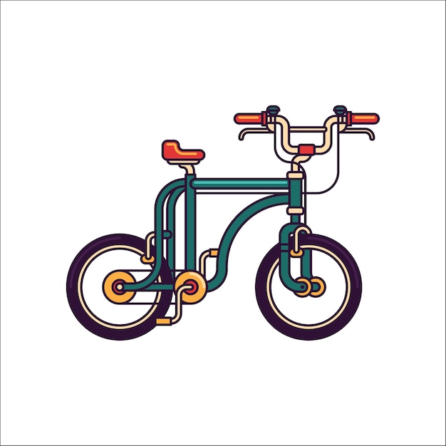 Vector bmx-fiets vectorillustratie