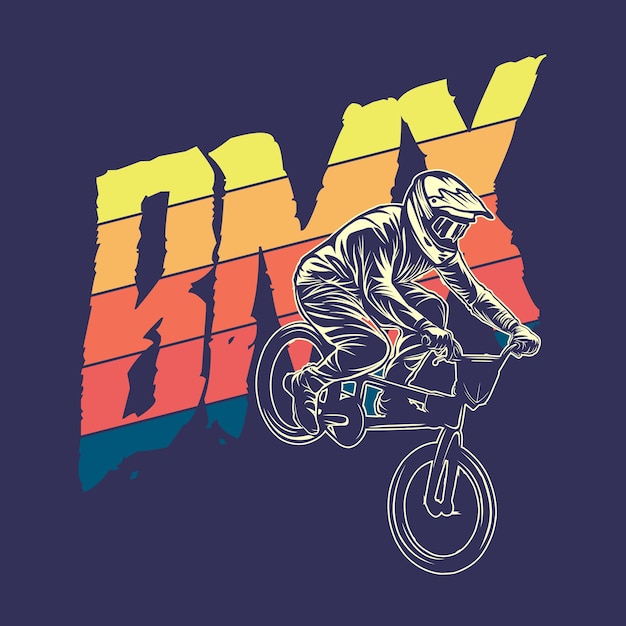 Bmx graphic illustration