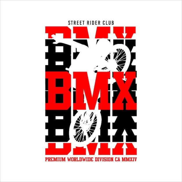 Bmx street rider club simple vintage