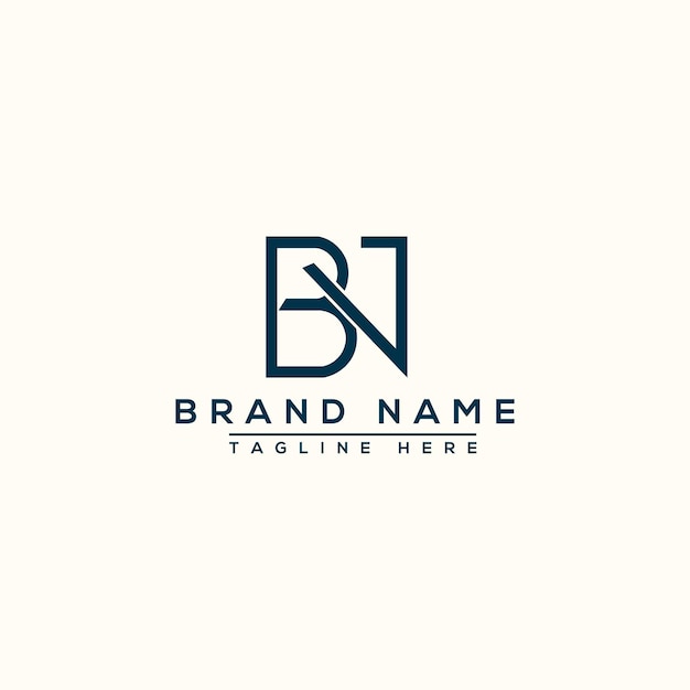 BN Logo Design Template Vector Graphic Branding Element