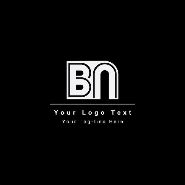 벡터 bn 또는 nb 문자 로고 독특하고 매력적인 현대적 초기 bn nb bn 초기 기반 문자 아이콘 로고