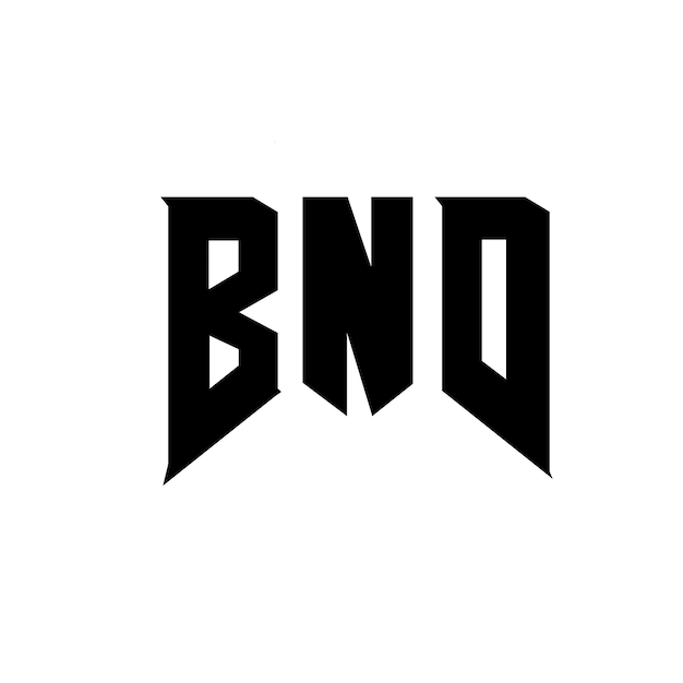 ロゴデザイン: ブラック・アンド・ホワイト・カラー・コンビネーション BND ロゴデザイン ベクトル ロゴデザイン BND アイコン BND アルファベット BND タイポグラフィー ロゴデザイン