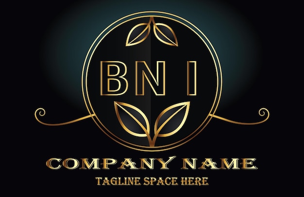 Vector bni letter logo