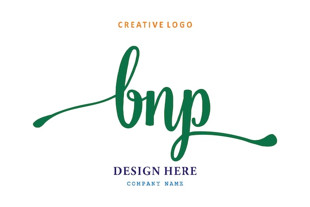 BNP lettering logo is simple easy to understand and authoritative