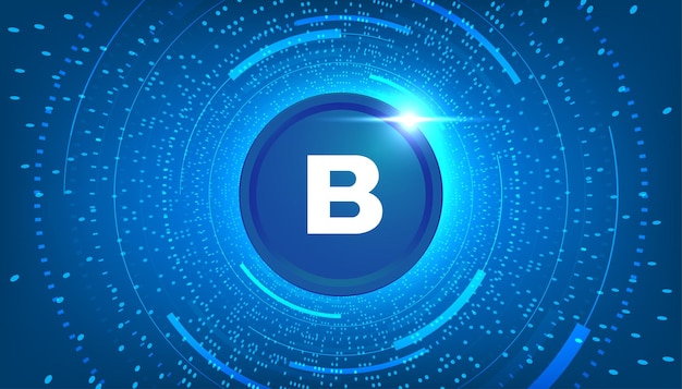 Bnx coin cryptocurrency concept banner background