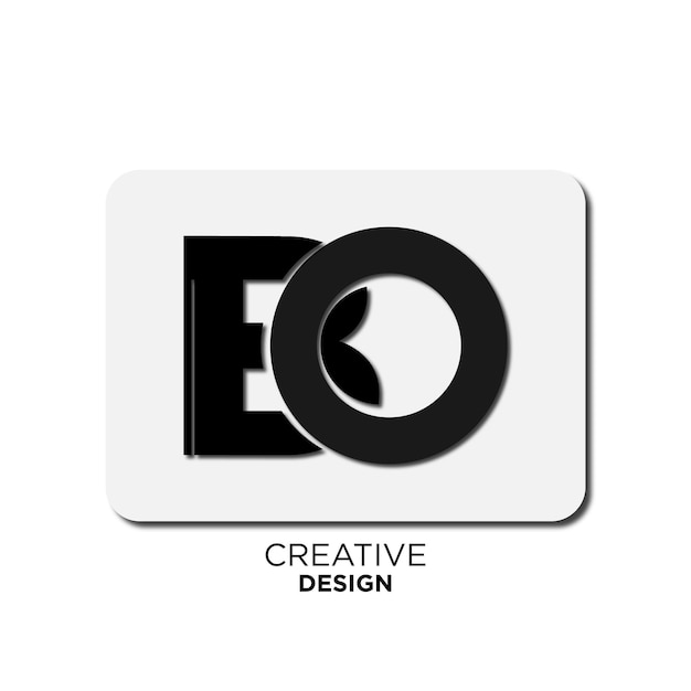 bo initials creative logo design