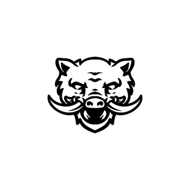 Vector boar mascot