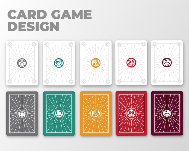 Vector board game card design