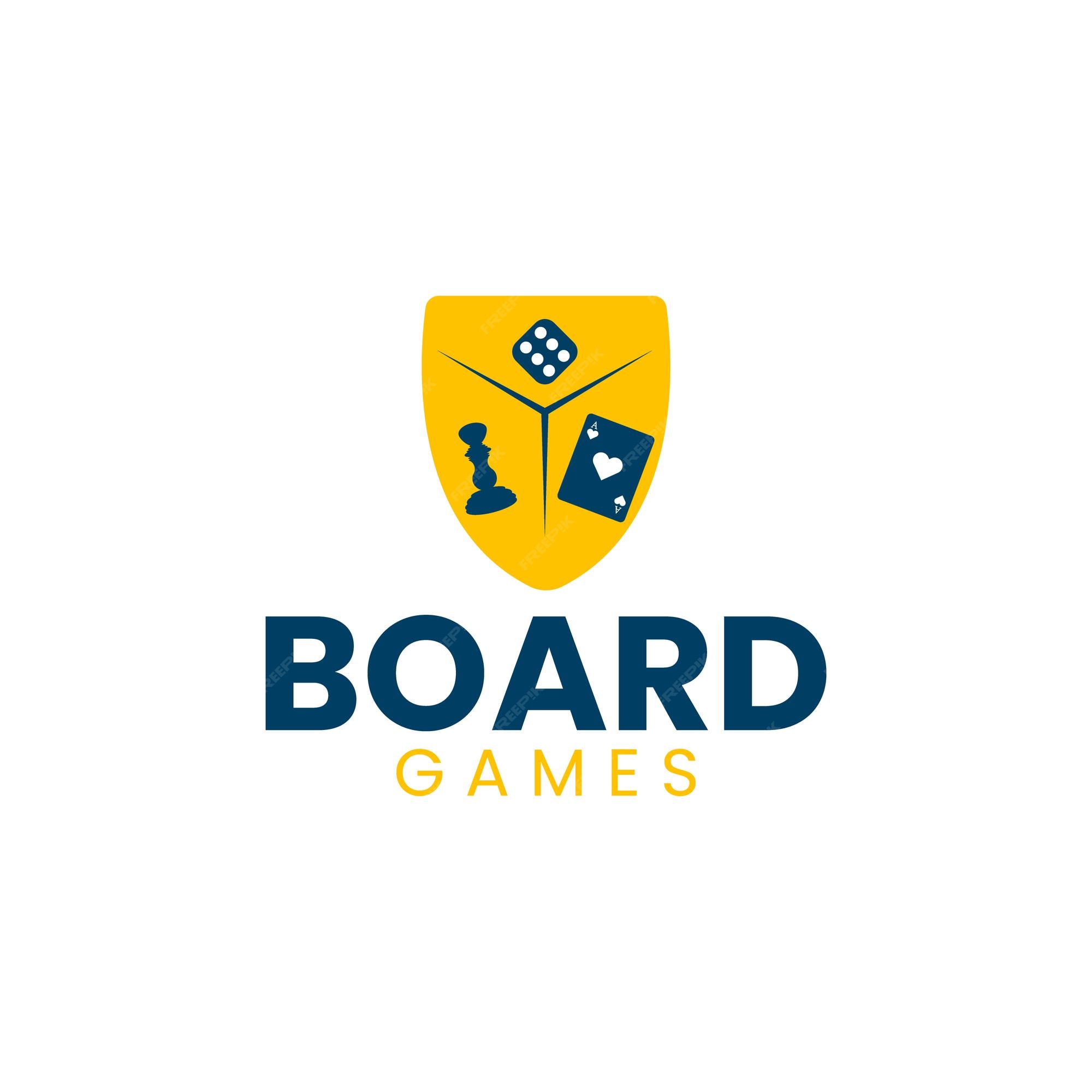 Premium Vector | Board game logo