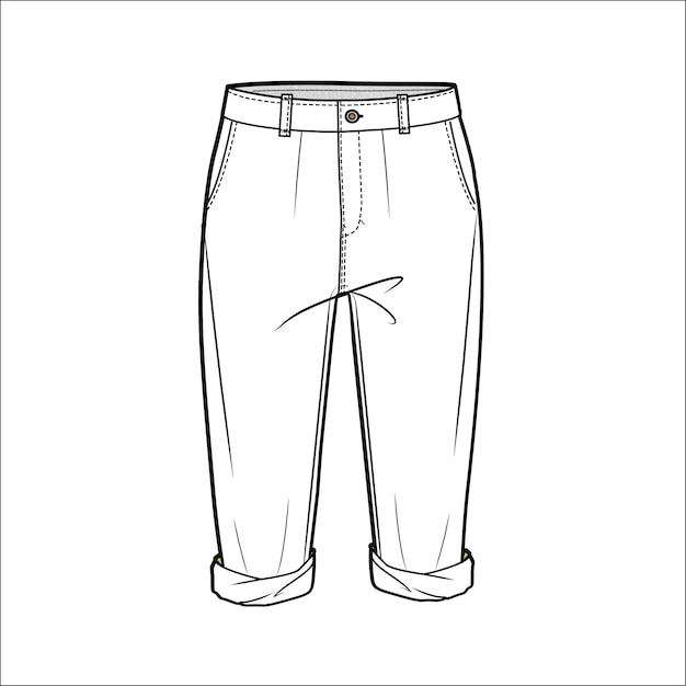 Board shorts mockup pants